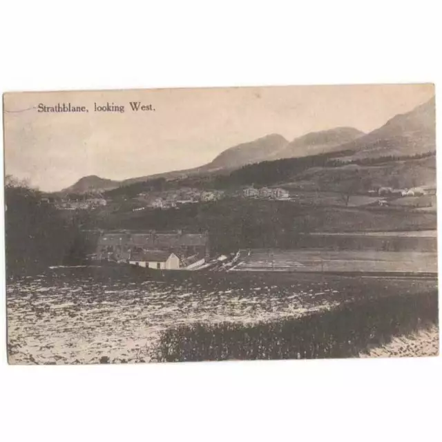 STRATHBLANE Stirlingshire, Looking West Postcard, Postmarked 1921