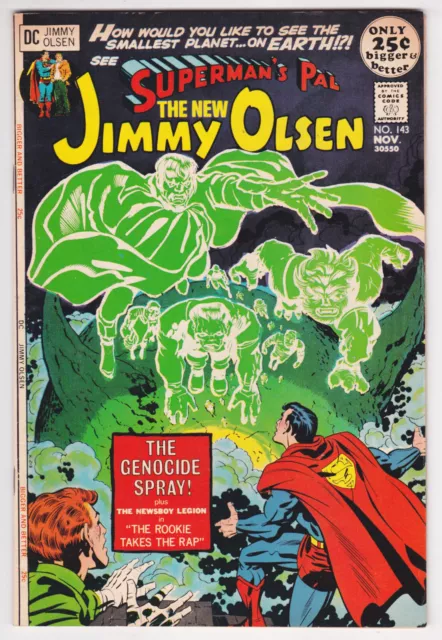 Jimmy Olsen #143 Fine-Very Fine 7.0 Superman Newsboy Legion Jack Kirby Art 1971