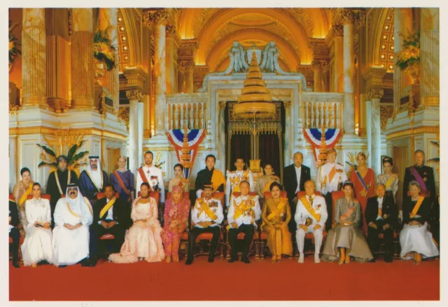 RARE Royal Postcard Kings in Palace, Arab GCC UAE Abu Dhabi Dubai Qatar Oman etc