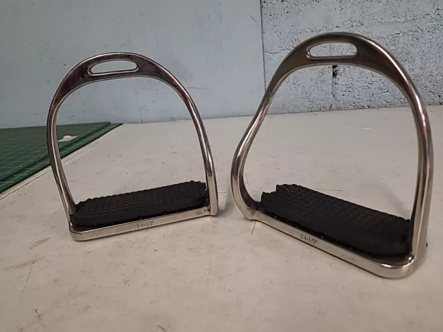 Safety Stirrup Irons 4.1/2" Black Treads(Ref:489Y)