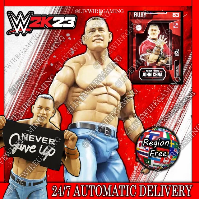 WWE 2K23 JOHN Cena Action Figure MyFACTION Character Rare Card REGION