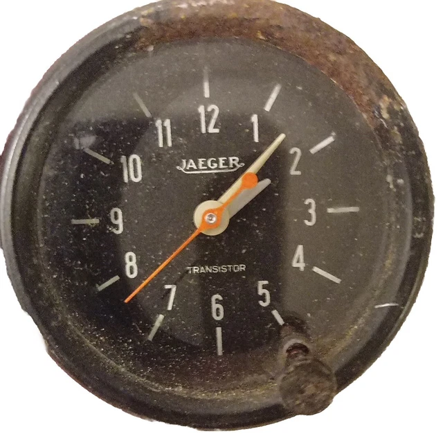 VINTAGE JAEGER TRANSISTOR Car Clock & Brackets 60mm Diameter £69.00