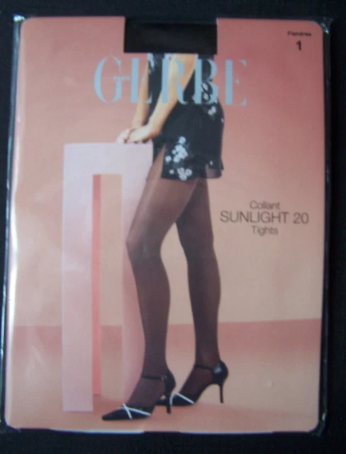 Collants Femme GERBE Sunlight 20 Taille 3 - Couleur Gazelle Opaline, Brillants, Neufs