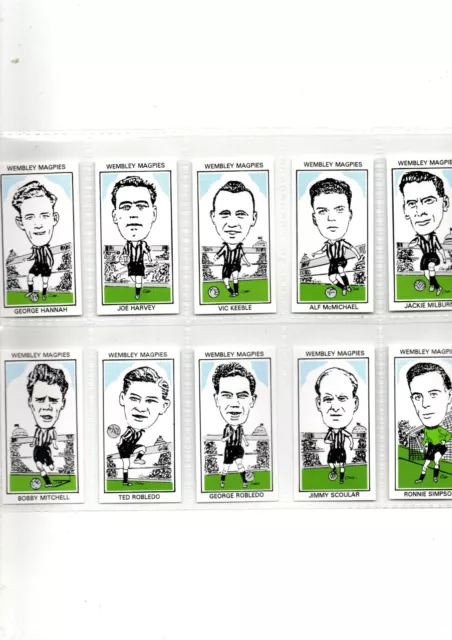 Wembley Magpies Full Set 25 Cards Issued By Frame Set & Match 1995 Sleeved Mint