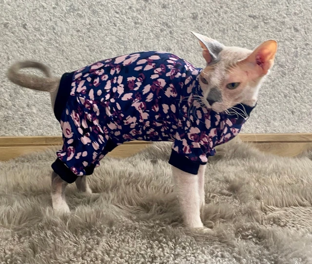 Pigiama gatto, body, tuta recupero gatto, tuta gatto quattro zampe, pigiama gatto, gatto