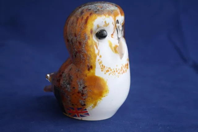 Langham Glass Hand-Made Crystal Small Barn Owl - Brand New / Boxed