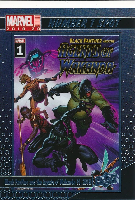 N1S-2 BLACK PANTHER AGENTS WAKANDA 2019-20 2020 UD Marvel Annual NUMBER 1 SPOT