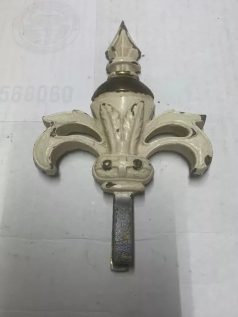 Vintage Cast Iron Finial fleur de lis