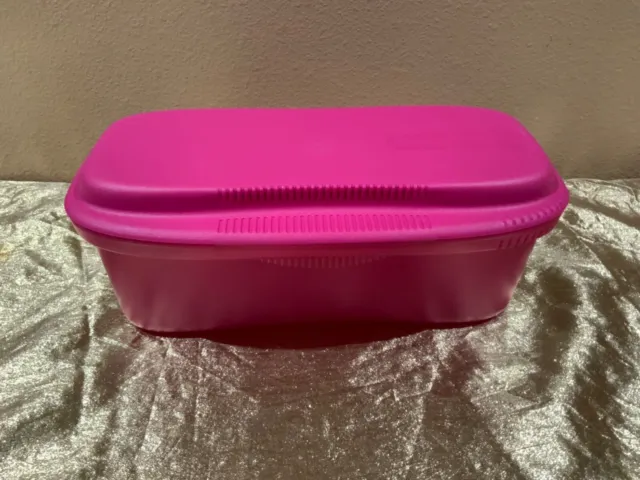 New Tupperware Rectangle Microwaveable Pasta Maker in Fiusha Color
