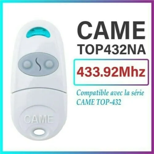 CAME TOP432NA Gate Remote Control Fob Key Transmitter + Battery