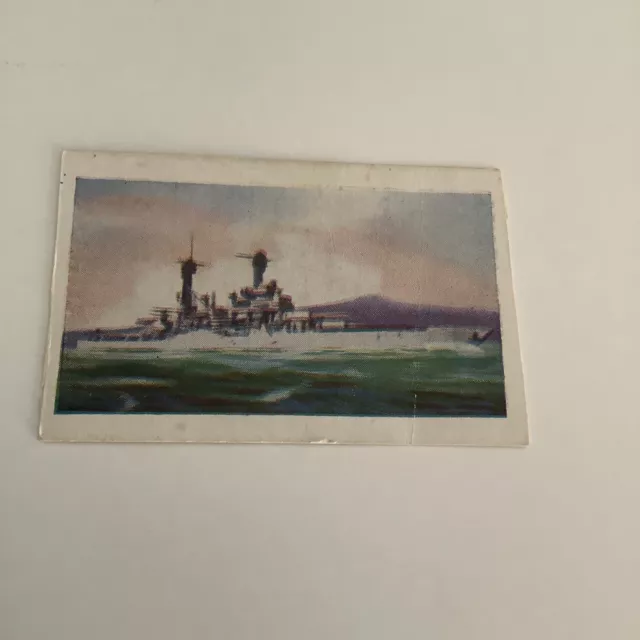 NABISCO Weeties Collector Card - Warships Series (1940-41)  #8 USS California D