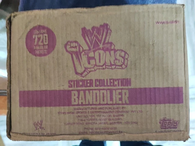 Topps Wwe Icon 2013 Autocollant Tcg Packs X 720 packs, 5760 autocollants...