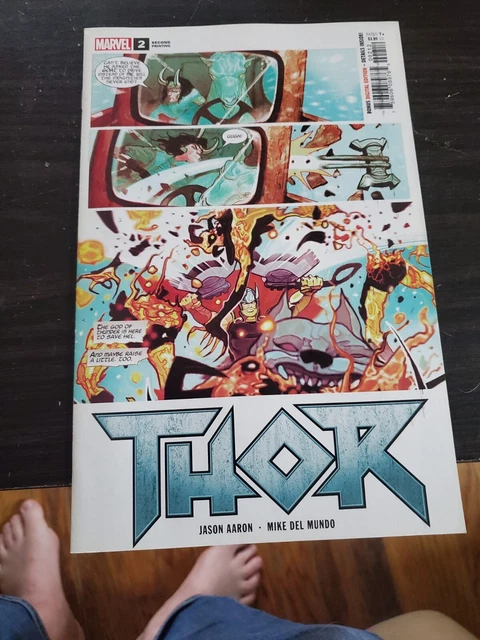 Thor #2 Cover E 2Nd Print Marvel Comics 2018 Bagged And Boarded