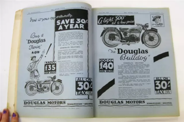 Motor Cycle  2 Jun 1932 Magazine TT Guide Douglas Advert Supplement 3