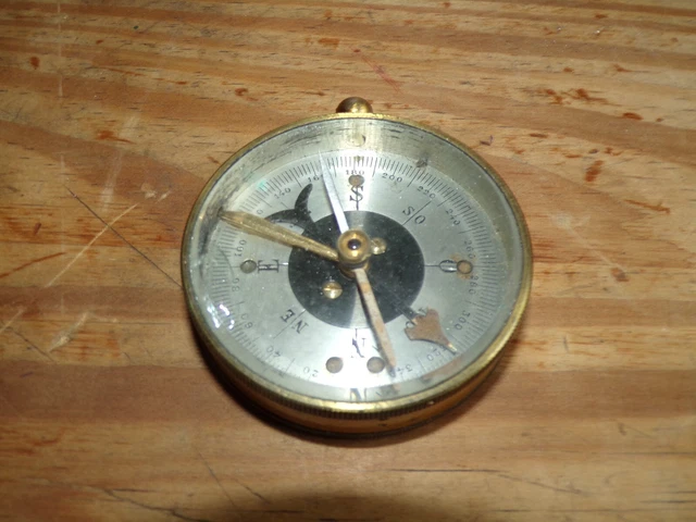 Ancienne Boussole De Transit De Poche Bruntons Ainsworth - Pour Géologie Et Arpentage