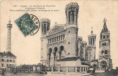 LYON - La Basilique de Fourvière - l'ancienne Chapelle  (Tour métallique)
