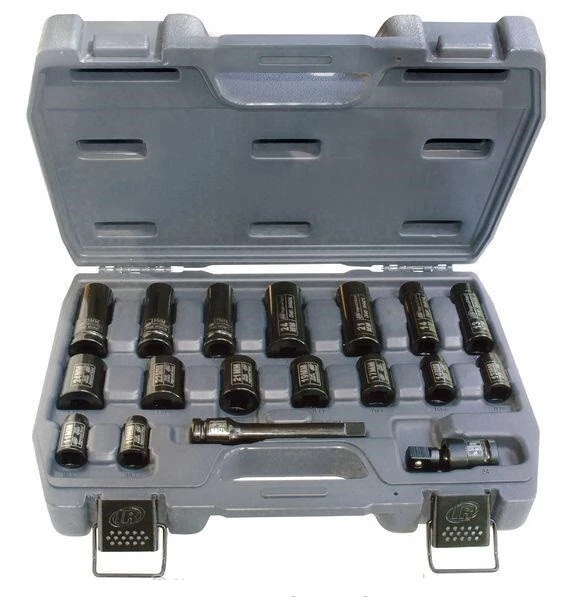 IRT Ingersoll Rand SK4M18 1/2" Drive 6 Point Metric Impact Socket Set 18 Piece