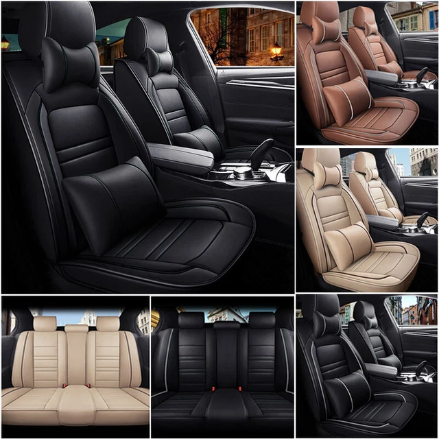 Full Set Universal 5 Seats Car Seat Covers Deluxe Front & Rear Protector Cushion
