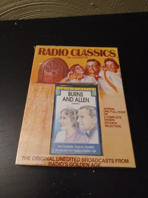 Burns and Allen:Vol.2 [Cassette,1994,GAA Corp.] Collectible w/Ronald Reagan! NEW