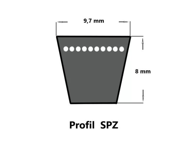 BANDO RED Schmalkeilriemen SPZ 2030 Lw 2