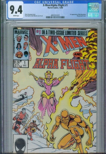 X-Men / Alpha Flight #1 Cgc 9.4, 1985, 1St Appearance Berserkers