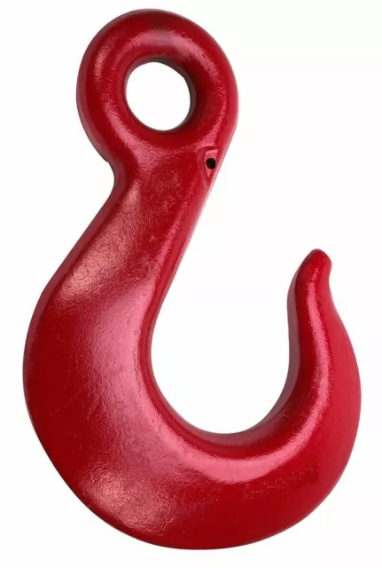 Campbell C-86 Grade 80 System 8 Cam-Alloy Eye Sling Hook, Painted Red, 1" Trade,