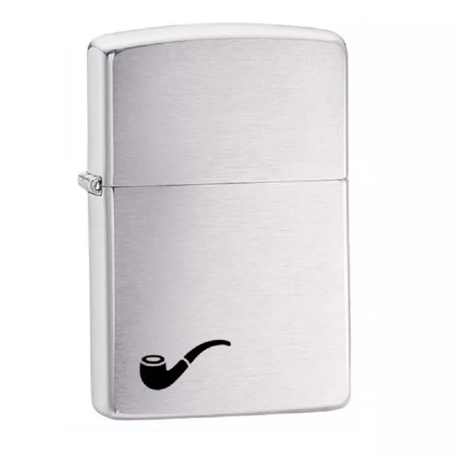 Zippo 200PL Pipe Insert Brushed Chrome Windproof Lighter