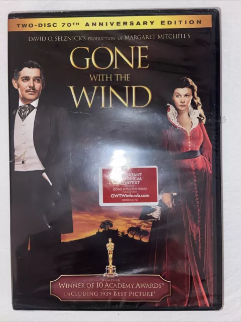 Gone With The Wind DVD- 2 Disc 70th Anniversary Edition ￼Bilingual -Clark ￼Gable