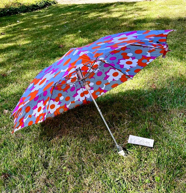 Vintage NOS Op/Pop-Art Psychedelic Peter Max-Style MCM Umbrella RN 55100 Taiwan