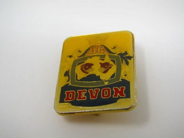 Devon County Pin DEVON COW PIN Crest Design $22.49 - PicClick