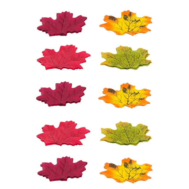 100pcs Künstliche Herbst Blatt Thanksgiving Maple Leaf Decor