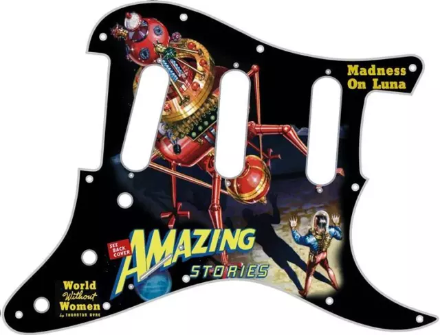 Stratocaster Strat Pickguard Scratchplate Fender SSS 11 Hole Guitar Madness Luna