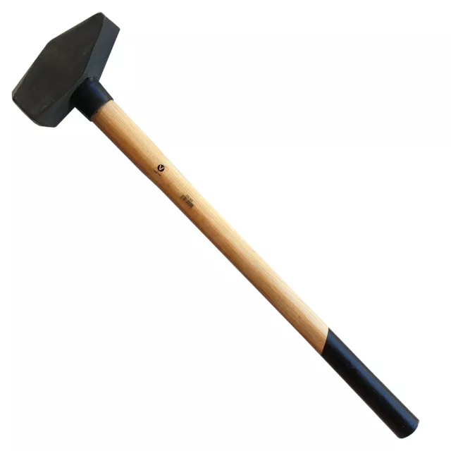 1 x marteau d'ingénieur marteau d'atelier 5 kg manche bois masse 80 cm