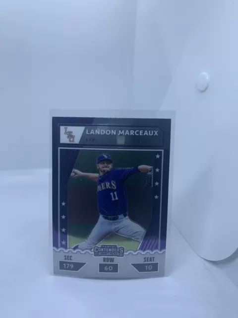 2021 Panini Elite Extra Edition Optic College Tickets Landon Marceaux #CTO-LM