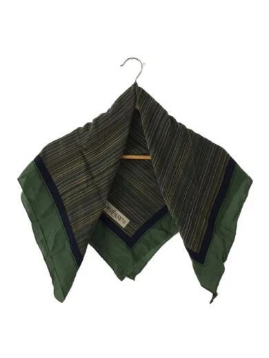 HERMES Scarf Silk GRN Stripe Women s C TK 2002