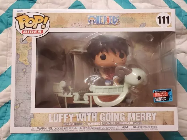 Funko Pop! Rides One Piece Luffy with Going Merry 2022 NYCC Exclusive  Figure #111Funko Pop! Rides One Piece Luffy with Going Merry 2022 NYCC  Exclusive Figure #111 - OFour