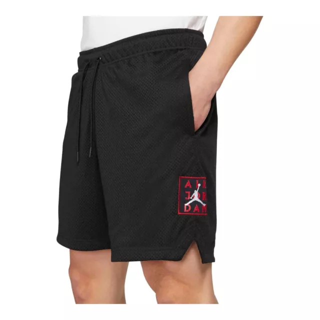 Mens Nike Air Jordan AJ5 Mesh Shorts Black/Red DD5274-010