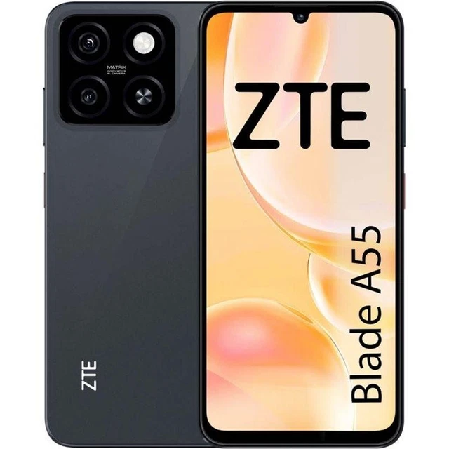 ZTE BLADE A55 BLACK 4GB+128GB Dual SIM Unlocked Android Cell