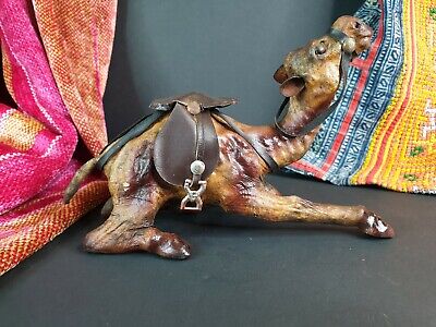 Old Turkish Leather Camel …beautiful collection and display piece