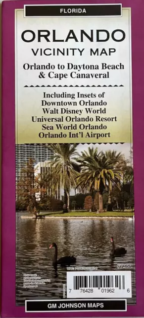 New AAA ORLANDO ROAD MAP Florida GM JOHNSON Walt Disney World/Universal/Sea 2021