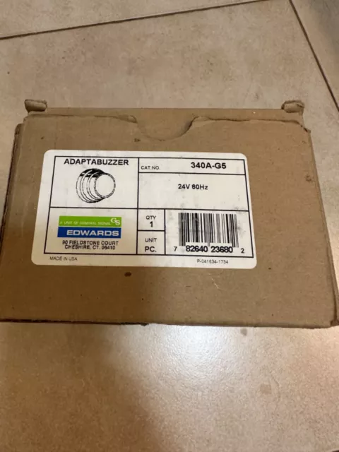 Edwards, Model 340A-N5 Adaptabuzzer Audible Signal Appliance Buzzer