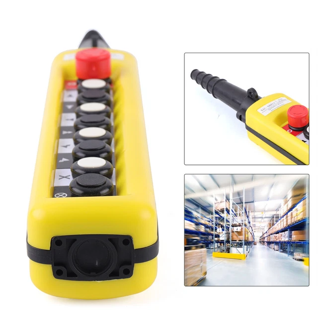 HOIST OPERATOR CRANE Pendant Control Station XACA8913 2 Speed 8 Push