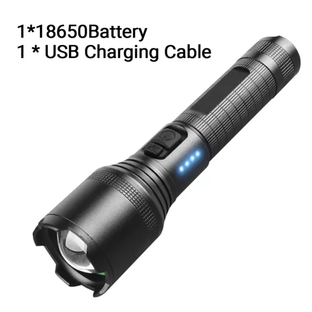 USB Rechargeable 5000LM  xhp60 most powerful LED Flashlight Zoom torch 5 Modes