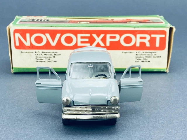 Novoexport Moskvitch 403 A1 in blau auf 1:43 - DE