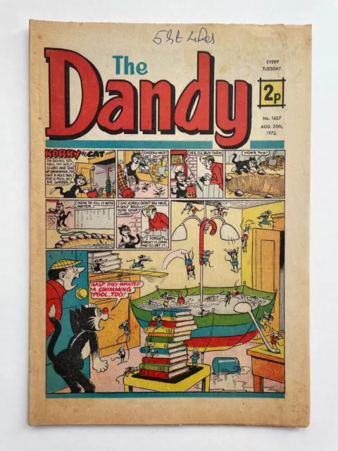 The Dandy Comic No. 1657 - August 25th 1973, VG/VG+