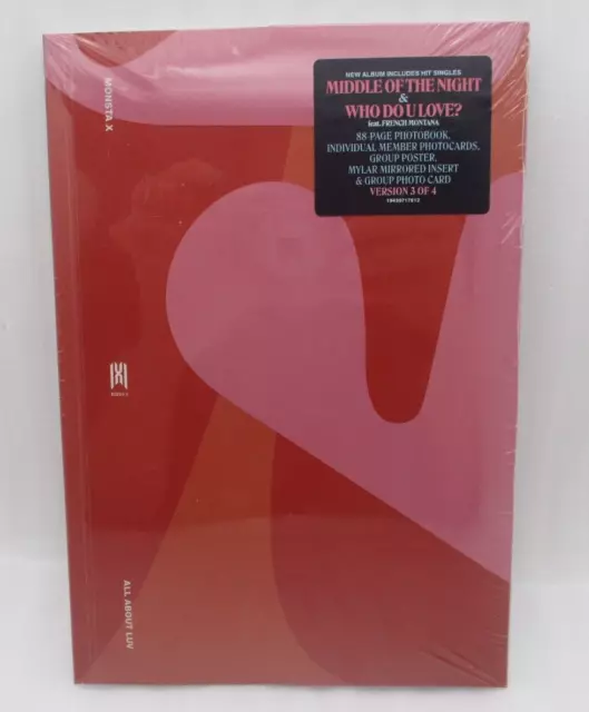 Neu Monsta X CD Alle Etwa Liebe Version III K-Pop Fabrik Verpackt Ungeöffnet