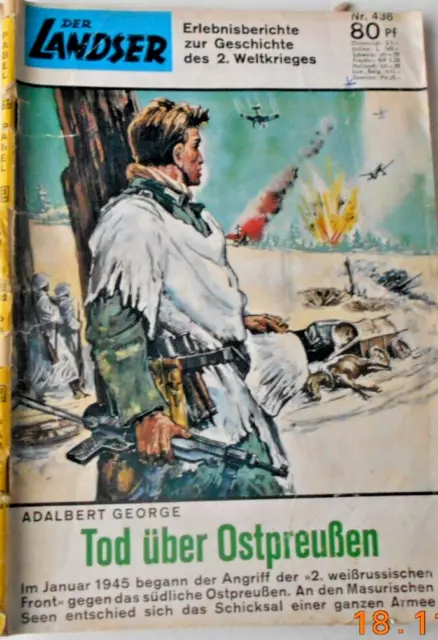 Der Landser Nr. 436  "Tod über Ostpreußen"  Originalausgabe