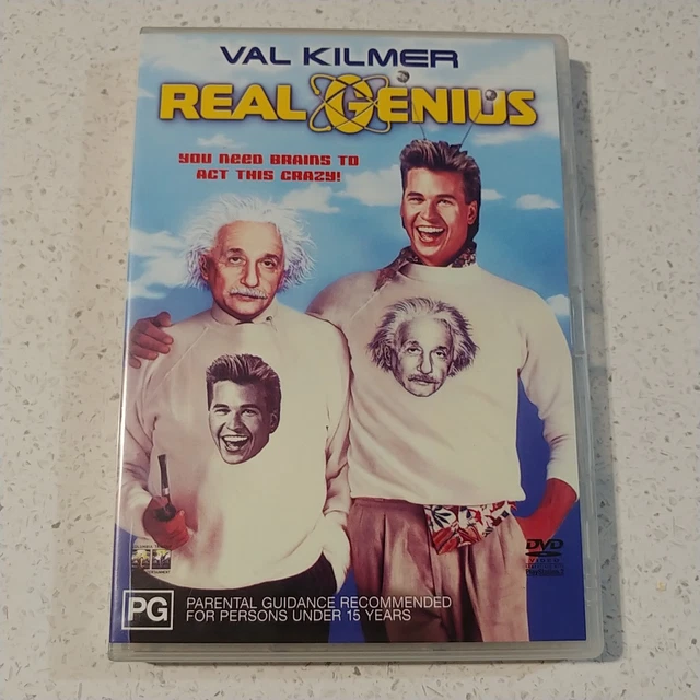 REAL GENIUS (DVD 1985 Region 4) Val Kilmer William Atherton Comedy