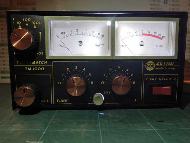 ZETAGI TM 1000 Transmatch Swr Power Meter 2 Antenne Radio CB ( Tm1000 ...