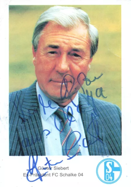 Autogramm - Günter Siebert (FC Schalke 04)